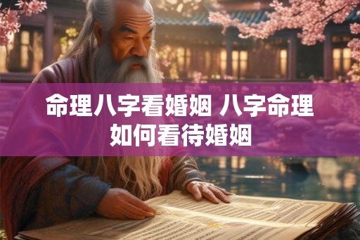 命理八字看婚姻 八字命理如何看待婚姻 命理八字看婚姻 八字命理如何看待婚姻