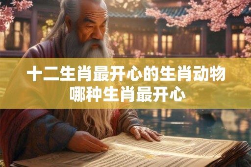 十二生肖最开心的生肖动物 哪种生肖最开心