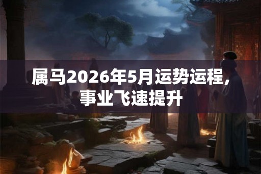 属马2026年5月运势运程,事业飞速提升 属马2026年5月运势运程,事业飞速提升