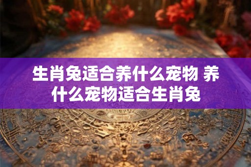 生肖兔适合养什么宠物 养什么宠物适合生肖兔