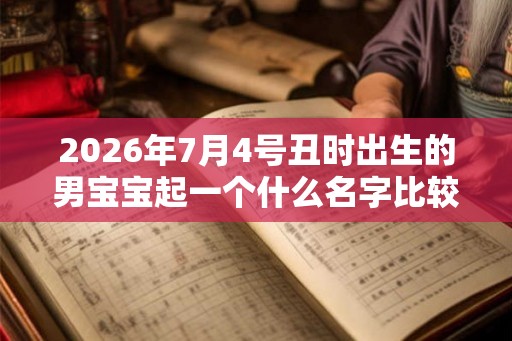 2026年7月4号丑时出生的男宝宝起一个什么名字比较好