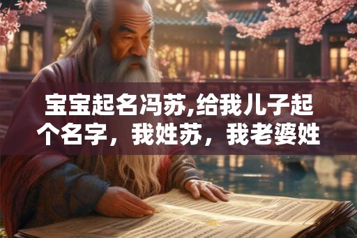 宝宝起名冯苏,给我儿子起个名字，我姓苏，我老婆姓冯