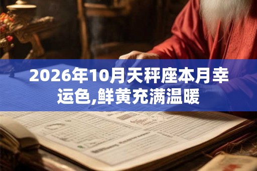 2026年10月天秤座本月幸运色,鲜黄充满温暖