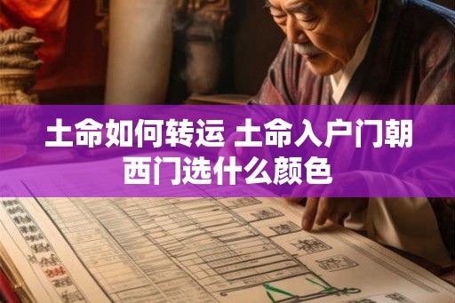 土命如何转运 土命入户门朝西门选什么颜色