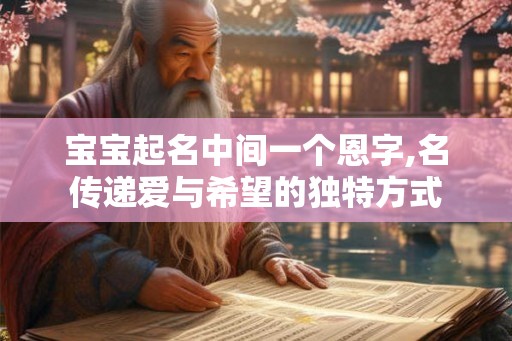 宝宝起名中间一个恩字,名传递爱与希望的独特方式