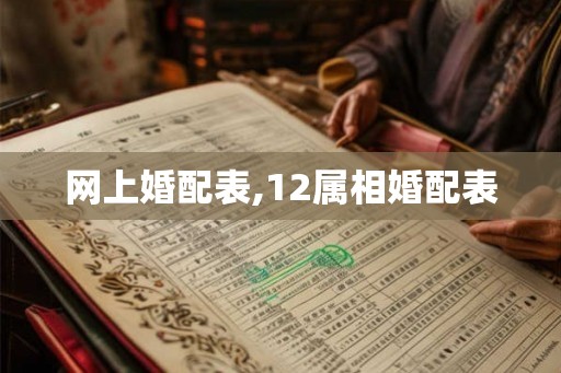 网上婚配表,12属相婚配表