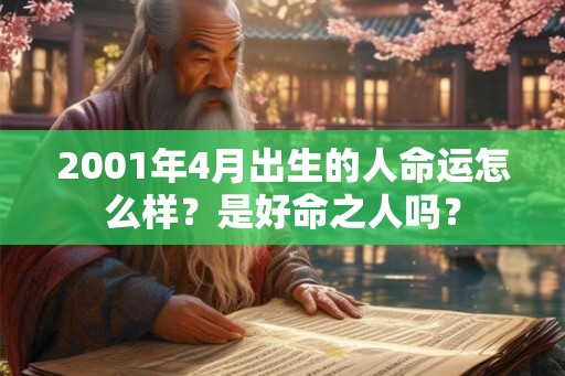 2001年4月出生的人命运怎么样？是好命之人吗？