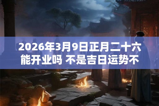 2026年3月9日正月二十六能开业吗 不是吉日运势不佳