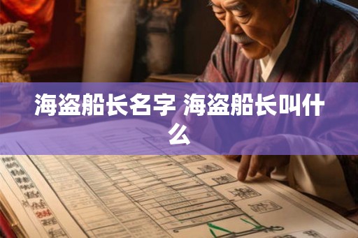 海盗船长名字 海盗船长叫什么