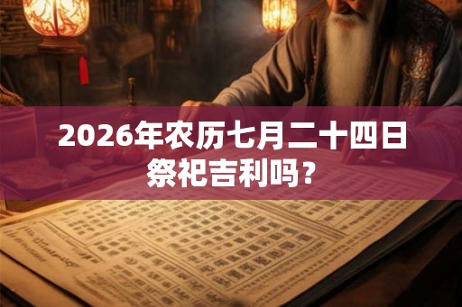 2026年农历七月二十四日祭祀吉利吗？