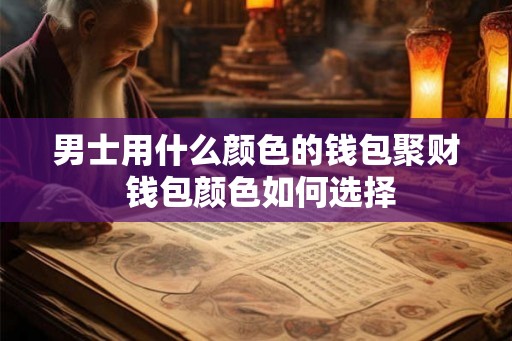 男士用什么颜色的钱包聚财 钱包颜色如何选择