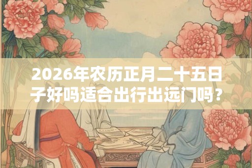 2026年农历正月二十五日子好吗适合出行出远门吗? 2026年农历正月二十五日子好吗适合出行出远门吗?