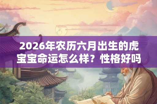 2026年农历六月出生的虎宝宝命运怎么样？性格好吗？