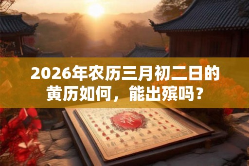 2026年农历三月初二日的黄历如何,能出殡吗? 2026年农历三月初二日的黄历如何,能出殡吗?