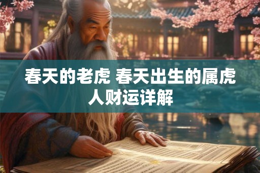 春天的老虎 春天出生的属虎人财运详解