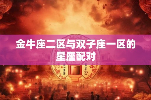 金牛座二区与双子座一区的星座配对