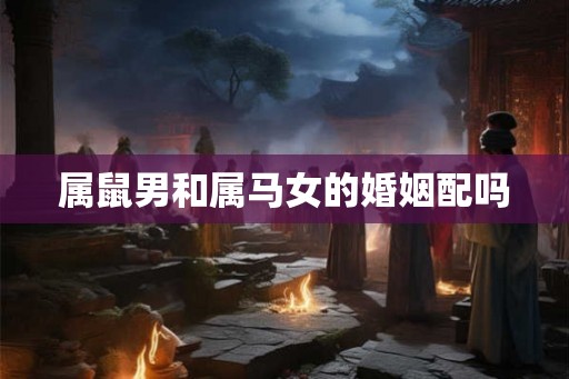 属鼠男和属马女的婚姻配吗