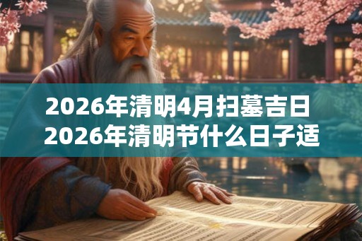 2026年清明4月扫墓吉日 2026年清明节什么日子适合扫墓