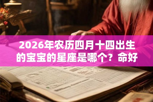 2026年农历四月十四出生的宝宝的星座是哪个？命好不好？