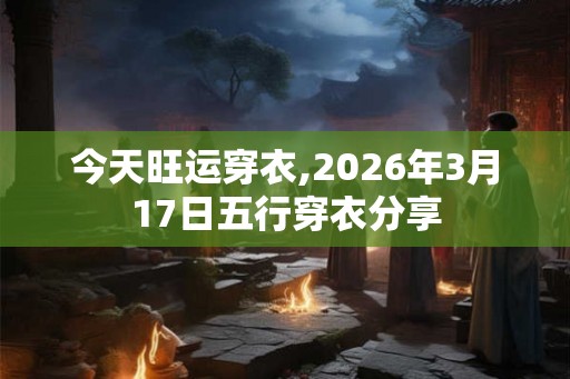 今天旺运穿衣,2026年3月17日五行穿衣分享 今天旺运穿衣,2026年3月17日五行穿衣分享