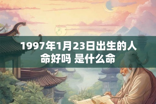 1997年1月23日出生的人命好吗 是什么命