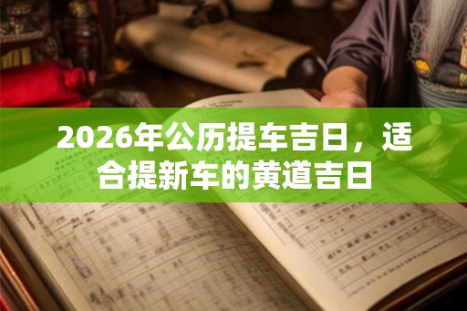 2026年公历提车吉日，适合提新车的黄道吉日
