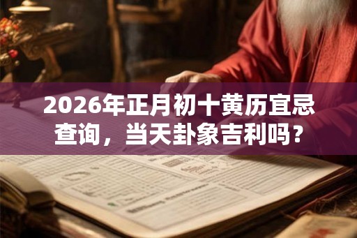 2026年正月初十黄历宜忌查询，当天卦象吉利吗？