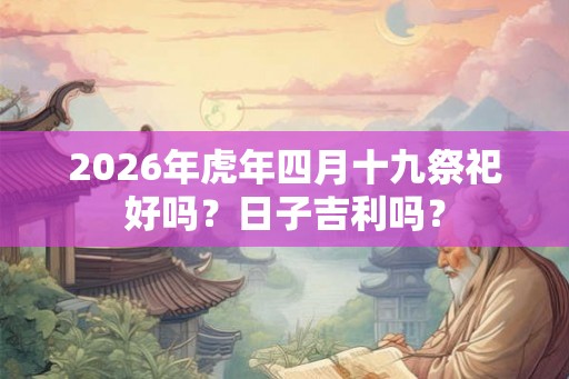 2026年虎年四月十九祭祀好吗？日子吉利吗？