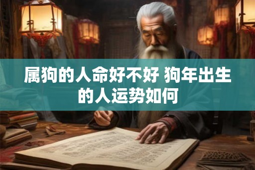 属狗的人命好不好 狗年出生的人运势如何