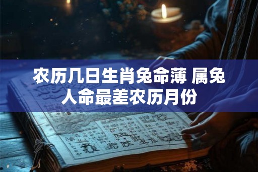 农历几日生肖兔命薄 属兔人命最差农历月份