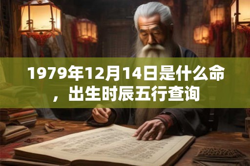1979年12月14日是什么命，出生时辰五行查询