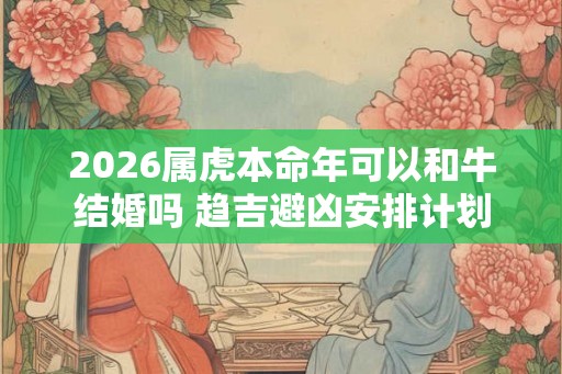 2026属虎本命年可以和牛结婚吗 趋吉避凶安排计划