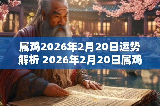 属鸡2026年2月20日运势解析 2026年2月20日属鸡运势分析