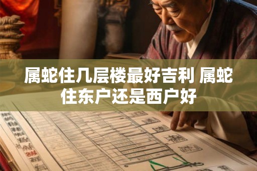 属蛇住几层楼最好吉利 属蛇住东户还是西户好
