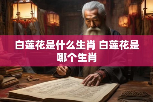 白莲花是什么生肖 白莲花是哪个生肖 白莲花是什么生肖 白莲花是哪个生肖