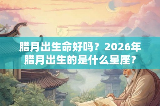腊月出生命好吗？2026年腊月出生的是什么星座？