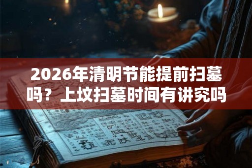 2026年清明节能提前扫墓吗？上坟扫墓时间有讲究吗？