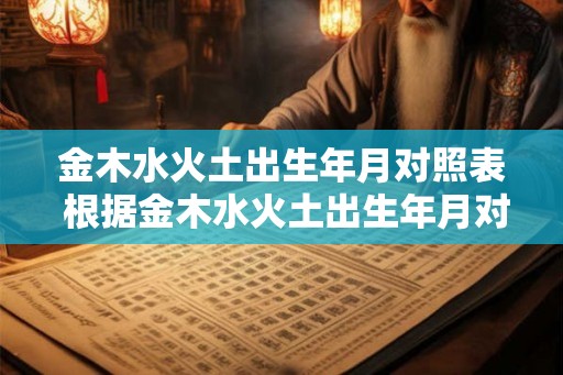金木水火土出生年月对照表 根据金木水火土出生年月对照表你的命运如何