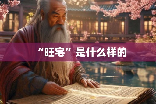 “旺宅”是什么样的