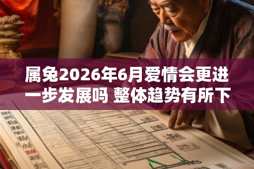 属兔2026年6月爱情会更进一步发展吗 整体趋势有所下降