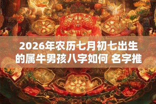 2026年农历七月初七出生的属牛男孩八字如何 名字推荐