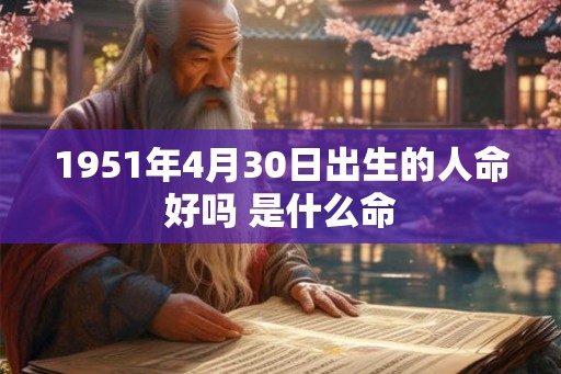 1951年4月30日出生的人命好吗 是什么命 1951年4月30日出生的人命好吗 是什么命