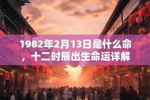 1982年2月13日是什么命，十二时辰出生命运详解