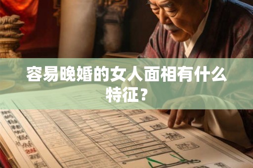 容易晚婚的女人面相有什么特征？