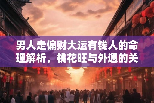 男人走偏财大运有钱人的命理解析，桃花旺与外遇的关系