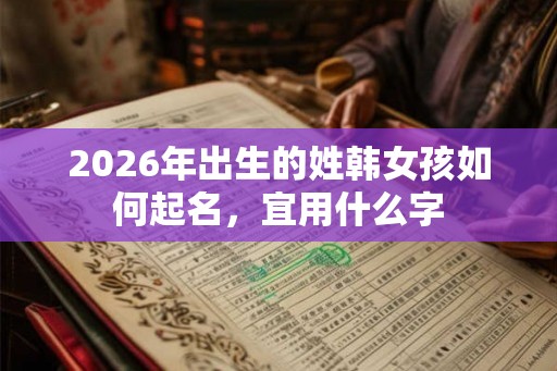 2026年出生的姓韩女孩如何起名，宜用什么字
