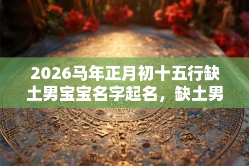 2026马年正月初十五行缺土男宝宝名字起名,缺土男孩取名 2026马年正月初十五行缺土男宝宝名字起名,缺土男孩取名