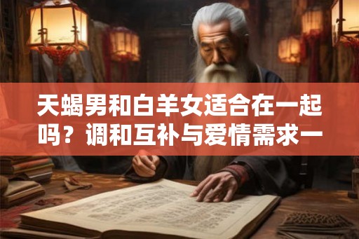 天蝎男和白羊女适合在一起吗？调和互补与爱情需求一致的关键