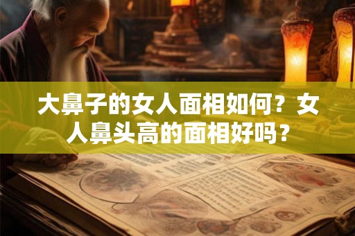 大鼻子的女人面相如何？女人鼻头高的面相好吗？