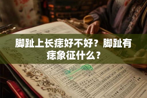脚趾上长痣好不好?脚趾有痣象征什么? 脚趾上长痣好不好?脚趾有痣象征什么?